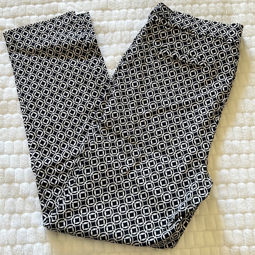 Pattern stretchy casual pants